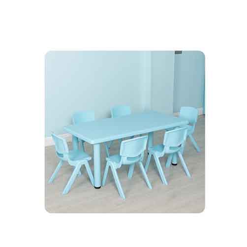 幼儿园手工桌_塑料儿童学习桌椅